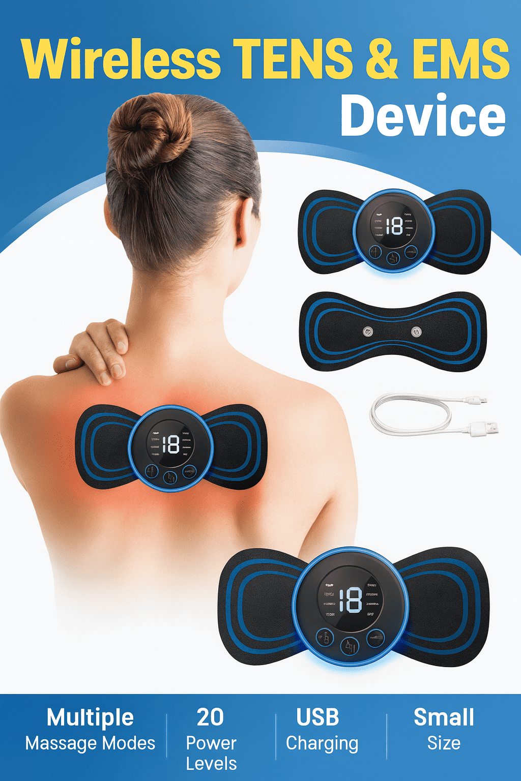 Butterfly Wireless Mini Body Massager
